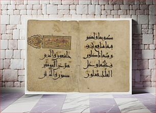 Πίνακας, Double Page from a Manuscript of the Qur'an (23:2-4; 23:4-6 and 23:20-21; 23:21-22)