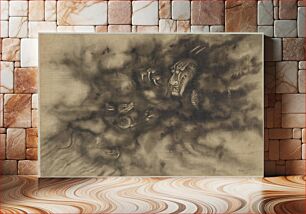 Πίνακας, Dragons in clouds, Zhou Xun