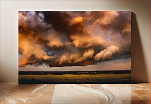 Πίνακας, Dramatic Clouds Over Landscape Δραματικά σύννεφα πάνω από το τοπίο