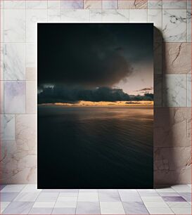 Πίνακας, Dramatic Ocean Sunset Δραματικό ηλιοβασίλεμα του Ωκεανού