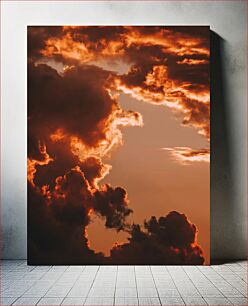 Πίνακας, Dramatic Sunset Clouds Δραματικά σύννεφα ηλιοβασιλέματος