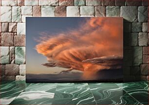 Πίνακας, Dramatic Sunset Cloudscape Δραματικό Ηλιοβασίλεμα Σύννεφο