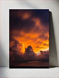 Πίνακας, Dramatic Sunset Sky Δραματικός ουρανός ηλιοβασιλέματος