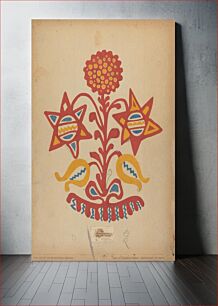 Πίνακας, Drawing for Plate 11: From the Portfolio "Folk Art of Rural Pennsylvania" (c. 1939)