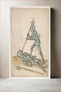 Πίνακας, Drawings Showing Combat on Foot (Champ Clos), German
