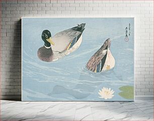 Πίνακας, Ducks (1920) by Goyō Hashiguchi