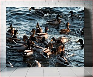 Πίνακας, Ducks on Water Πάπιες στο νερό