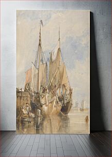 Πίνακας, Dutch Fishing Vessels by a Quay