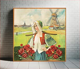 Πίνακας, Dutch flower seller (1906)