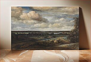 Πίνακας, Dutch Panorama Landscape with a Distant View of Haarlem by Philips Koninck