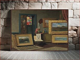 Πίνακας, Dwight Tryon's Studio, Marie P Castegnier