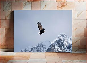 Πίνακας, Eagle Soaring over Snowy Mountains Αετός που πετάει πάνω από τα χιονισμένα βουνά