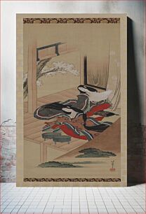 Πίνακας, Early Ferns, Chapter 48 of The Tale of Genji by Katsushika Hokusai