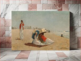 Πίνακας, East Hampton Beach, Long Island (1874) by Winslow Homer