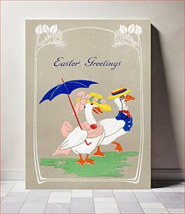 Πίνακας, Easter Greeting (1916) chromolithograph by Max Ettlinger and Co