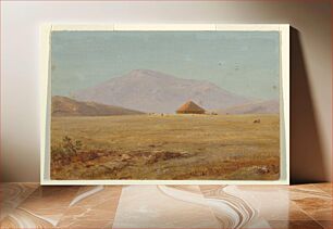 Πίνακας, Ecuador ?, mountain plateau with hut, Frederic Edwin Church