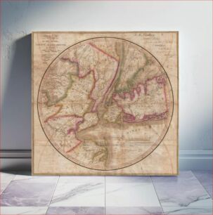 Πίνακας, Eddy Map of New York City and 30 Miles Around (1823)