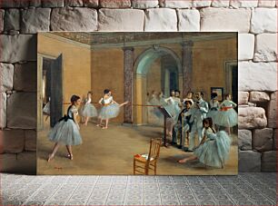 Πίνακας, Edgar Degas's The Dance Foyer at the Opera on the rue Le Peletier (1872)