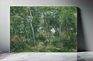 Πίνακας, Edge of the Woods Near L'Hermitage, Pontoise (1879) by Camille Pissarro