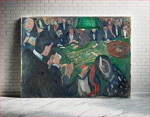 Πίνακας, Edvard Munch's At the Roulette Table in Monte Carlo (1892) s