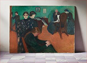 Πίνακας, Edvard Munch's Death in the Sickroom (1893) s