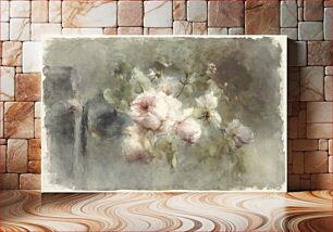 Πίνακας, Een vaas met rozen by Margaretha Roosenboom (1853 –1896)