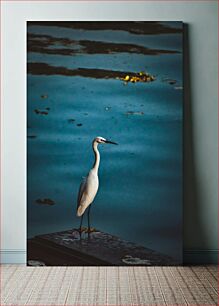 Πίνακας, Egret by the Water Τσικνιά δίπλα στο νερό