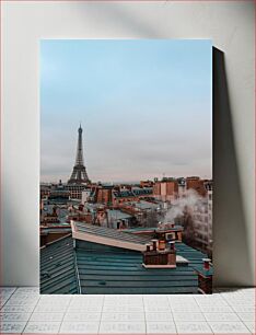 Πίνακας, Eiffel Tower and Cityscape Πύργος του Άιφελ και Αστικό τοπίο
