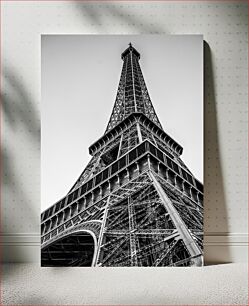 Πίνακας, Eiffel Tower in Black and White Πύργος του Άιφελ σε ασπρόμαυρο