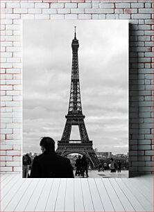 Πίνακας, Eiffel Tower in Black and White Πύργος του Άιφελ σε ασπρόμαυρο