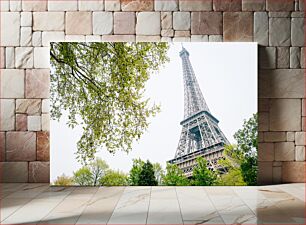 Πίνακας, Eiffel Tower with Trees Πύργος του Άιφελ με Δέντρα