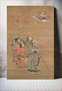Πίνακας, Eight Daoist Immortals Welcoming Jurōjin, Japan
