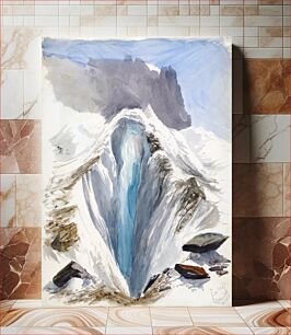 Πίνακας, Eismeer, Grindelwald, recto from Splendid Mountain Watercolours Sketchbook (1870) by John Singer Sargent