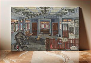Πίνακας, El Station Interior (1935–1942) by Perkins Harnly