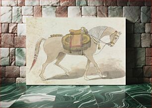 Πίνακας, Elaborately Saddled Horse