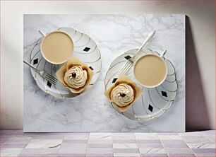 Πίνακας, Elegant Coffee and Cupcakes Κομψοί καφέδες και cupcakes