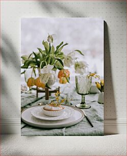 Πίνακας, Elegant Floral Table Setting Κομψό φλοράλ τραπέζι