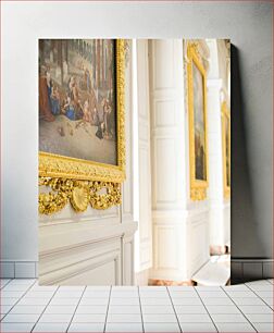 Πίνακας, Elegant Hall with Classic Paintings Κομψή αίθουσα με κλασικούς πίνακες ζωγραφικής