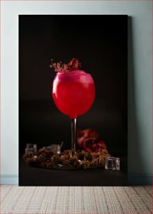 Πίνακας, Elegant Red Cocktail Κομψό κόκκινο κοκτέιλ