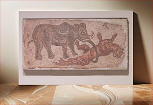 Πίνακας, Elephant Attacking a Feline during late 4th-mid 5th century