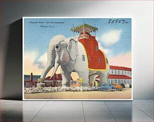 Πίνακας, Elephant Hotel, "An Old Landmark", Margate, N. J