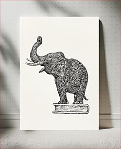 Πίνακας, Elephant on a book (1935-1936) drawing by Leo Gestel