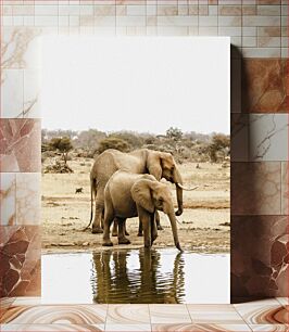 Πίνακας, Elephants by the Waterhole Elephants by the Waterhole