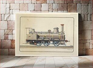 Πίνακας, Elevation View of a Locomotive, First Prize Drawing