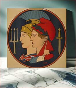 Πίνακας, [Emblem of France and Great Britain] / EHB ; M. Rusling Wood, Litho., N.Y