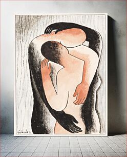 Πίνακας, Embrace (1930) drawing by Mikulas Galanda