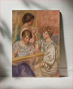 Πίνακας, Embroiderers (Les Brodeuses) by Pierre Auguste Renoir
