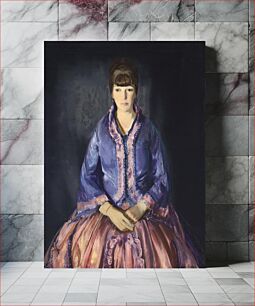 Πίνακας, Emma in the Purple Dress (1919) by George Wesley Bellows