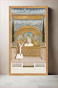 Πίνακας, Emperor Shah Alam II (r. 1760-1806) on the Peacock Throne by Khairullah Musawir