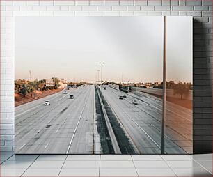 Πίνακας, Empty Highway at Dusk Άδειος αυτοκινητόδρομος στο σούρουπο